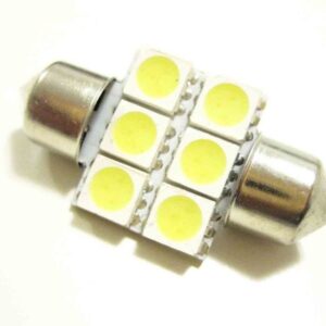 36mm Festoon 5050 LED Automotive Bulb Replacement (Red)